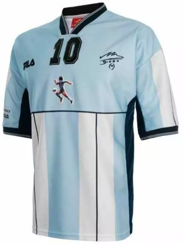 Camisa retro Fila Despedida Maradona 2001 